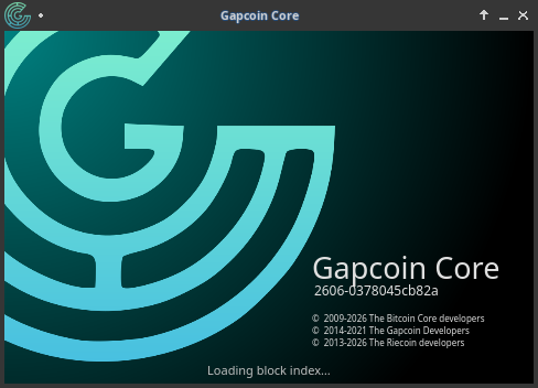Gapcoin Core Splash Screen